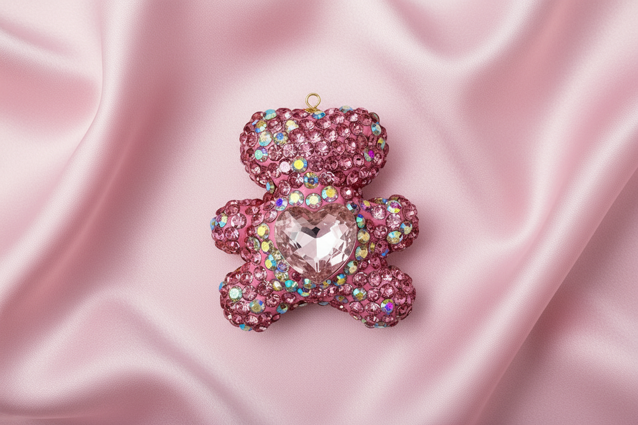 Swarovzki Teddy Pendant