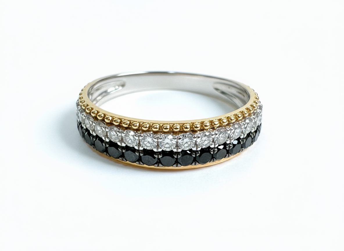 Black & White Diamond Ring