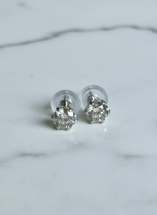 Solitaire Earrings