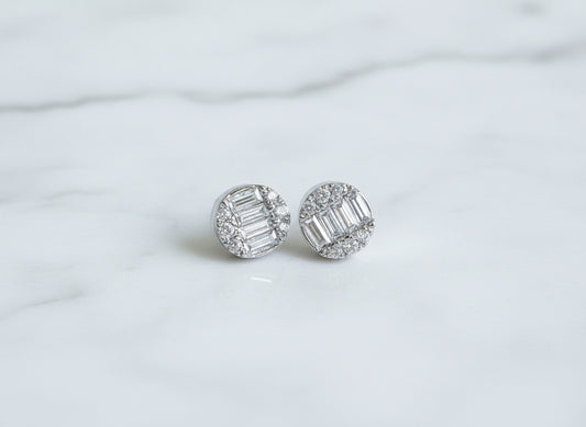 Round Illusion Earrings