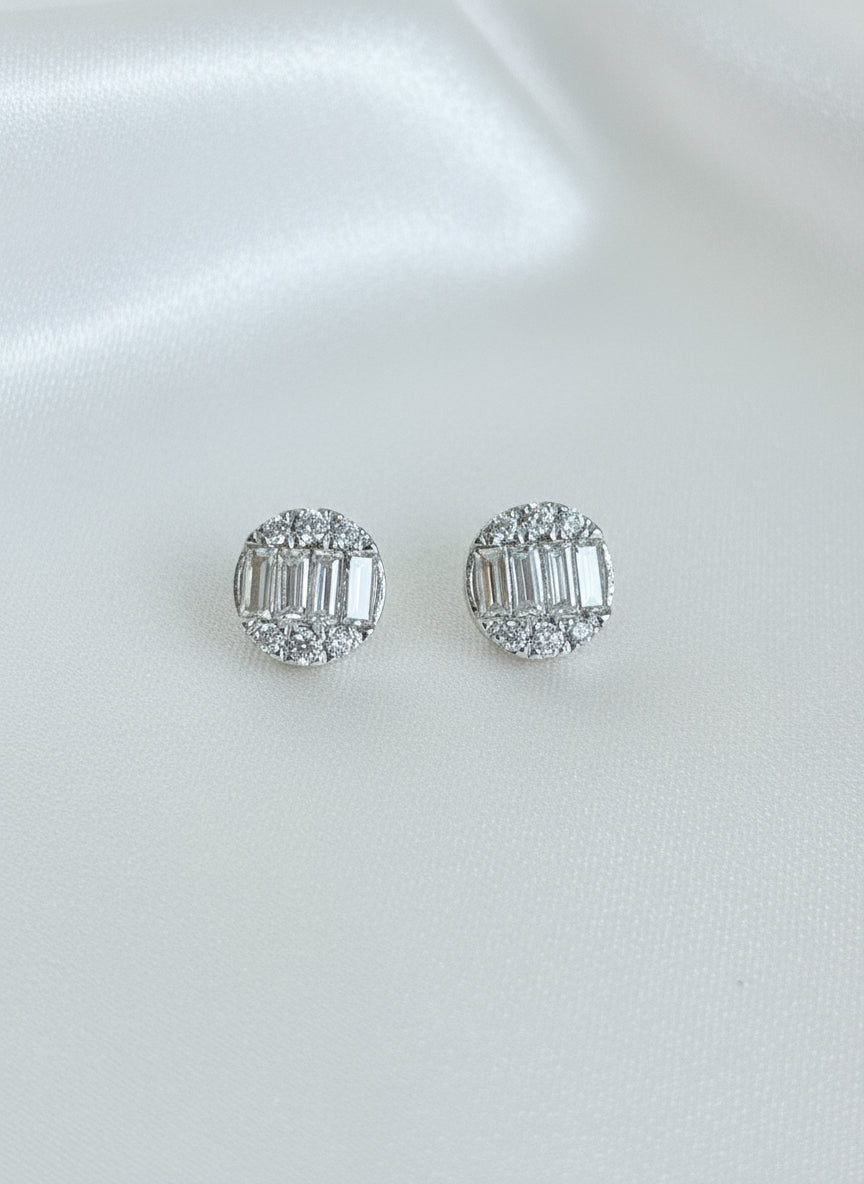 Round Illusion Earrings