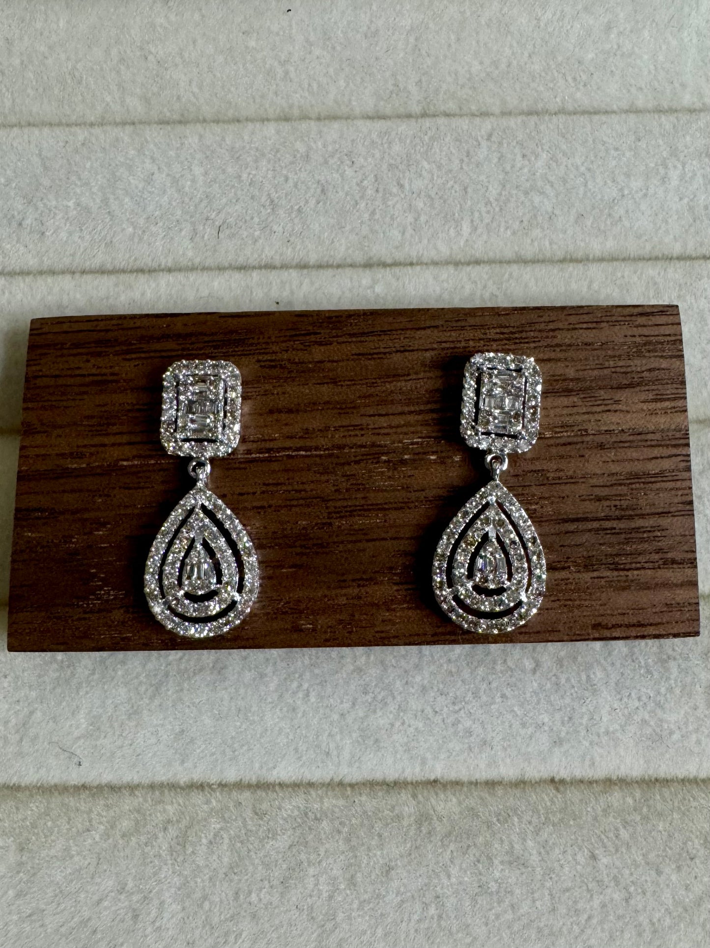Camille Pear Stud/Drop Earrings
