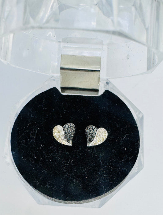 Balance & Love Diamond Stud Earrings