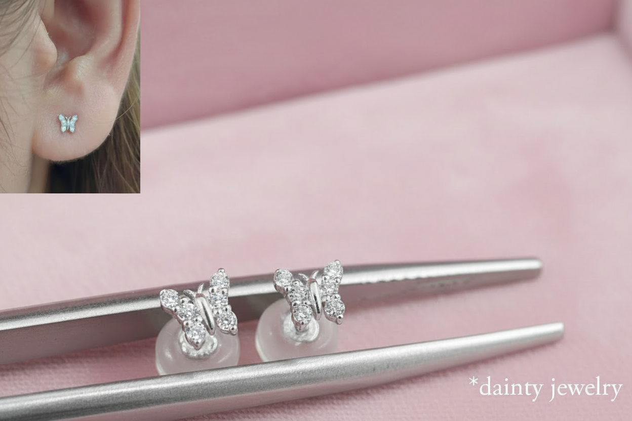 Butterfly Stud