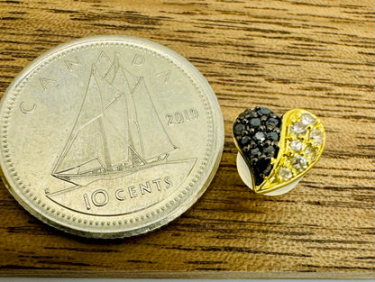 Midnight Heart Stud YG