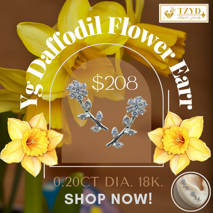 Daffodil Flower Earring