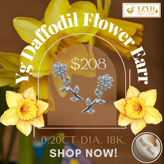 Daffodil Flower Earring