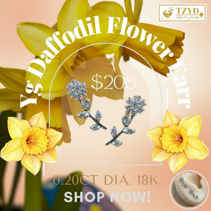 Daffodil Flower Earring