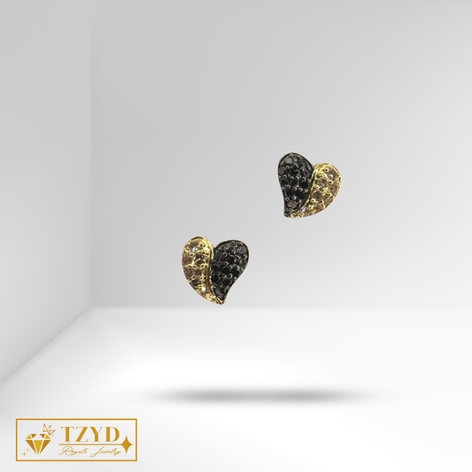Midnight Heart Stud YG