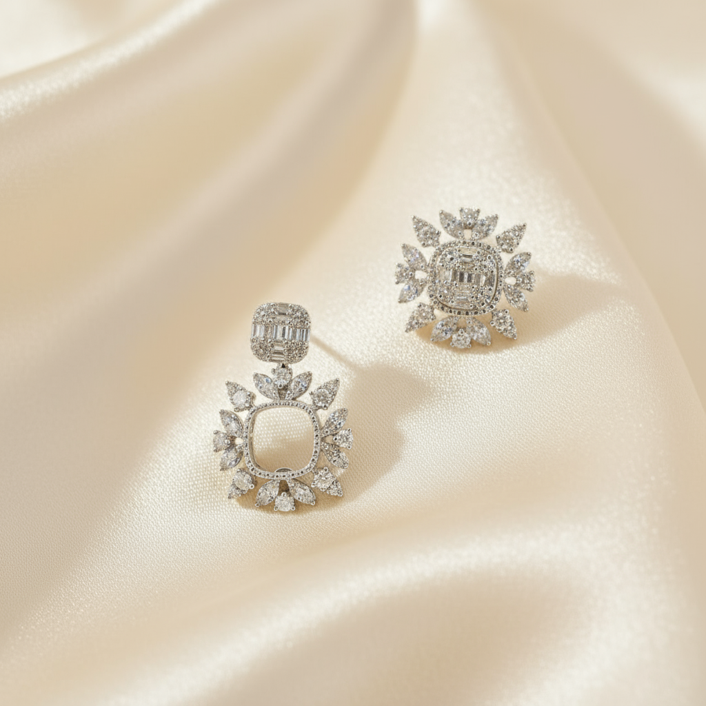 Marimar Square Manyways Stud/Drop