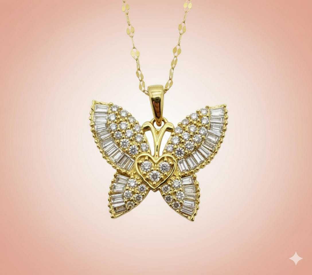 Butterfly Diamond Necklace