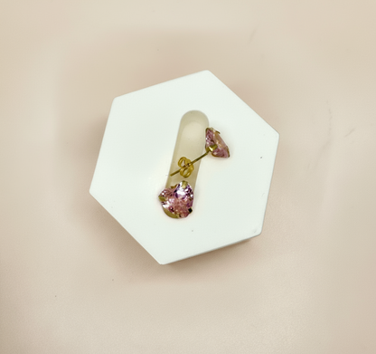 Pink Tourmaline Earrings
