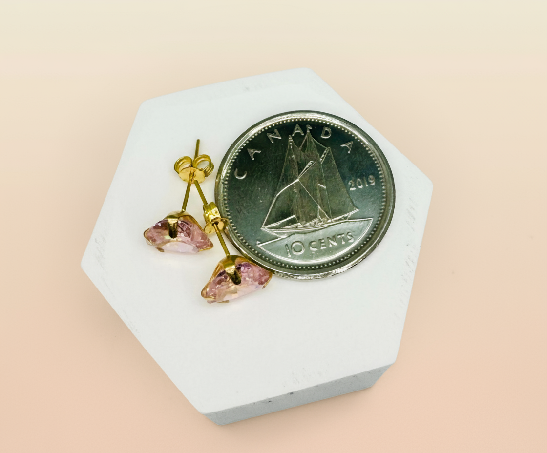 Pink Tourmaline Earrings