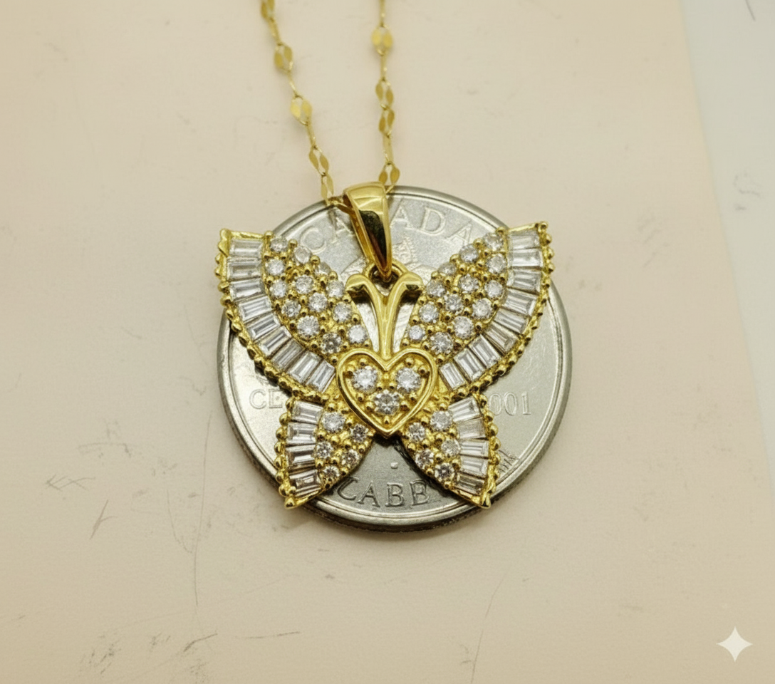 Butterfly Diamond Necklace