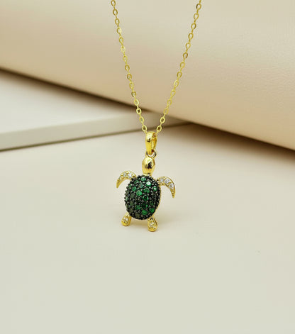 The ‘Ocean ‘s Grace Turtle Necklace