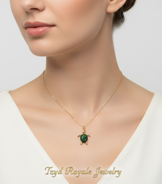The ‘Ocean ‘s Grace Turtle Necklace
