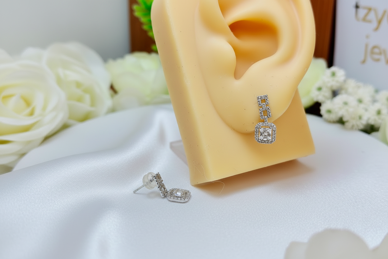 Geometric Drop Earrings