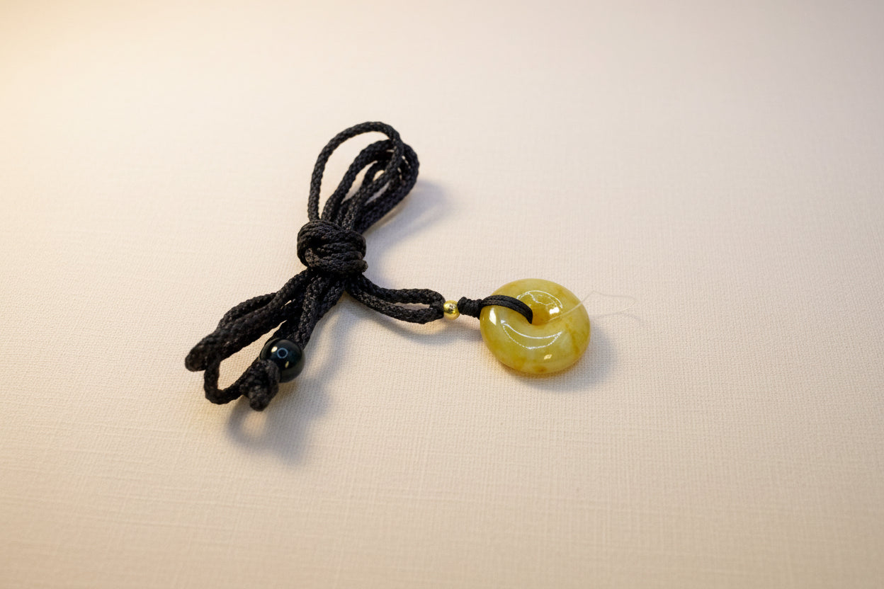 Yellow Jadeite Ping An Kou