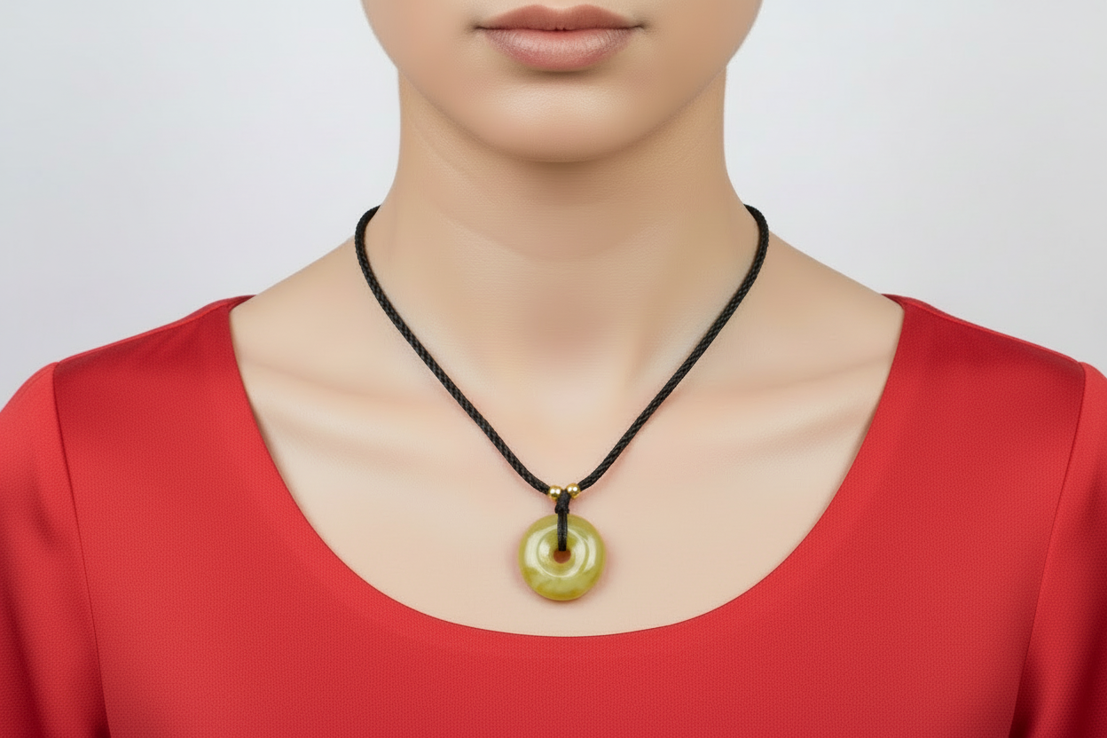 Yellow Jadeite Ping An Kou