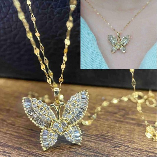 Butterfly Diamond Necklace