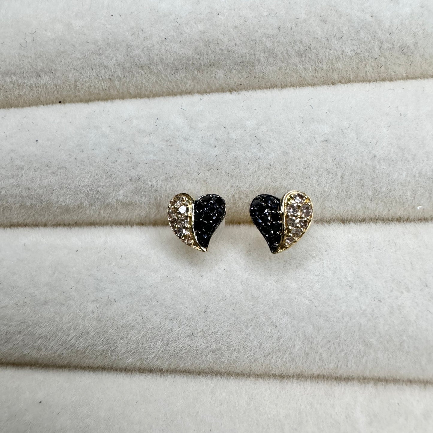 Midnight Heart Stud YG