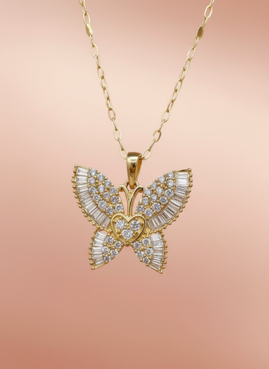 Butterfly Diamond Necklace
