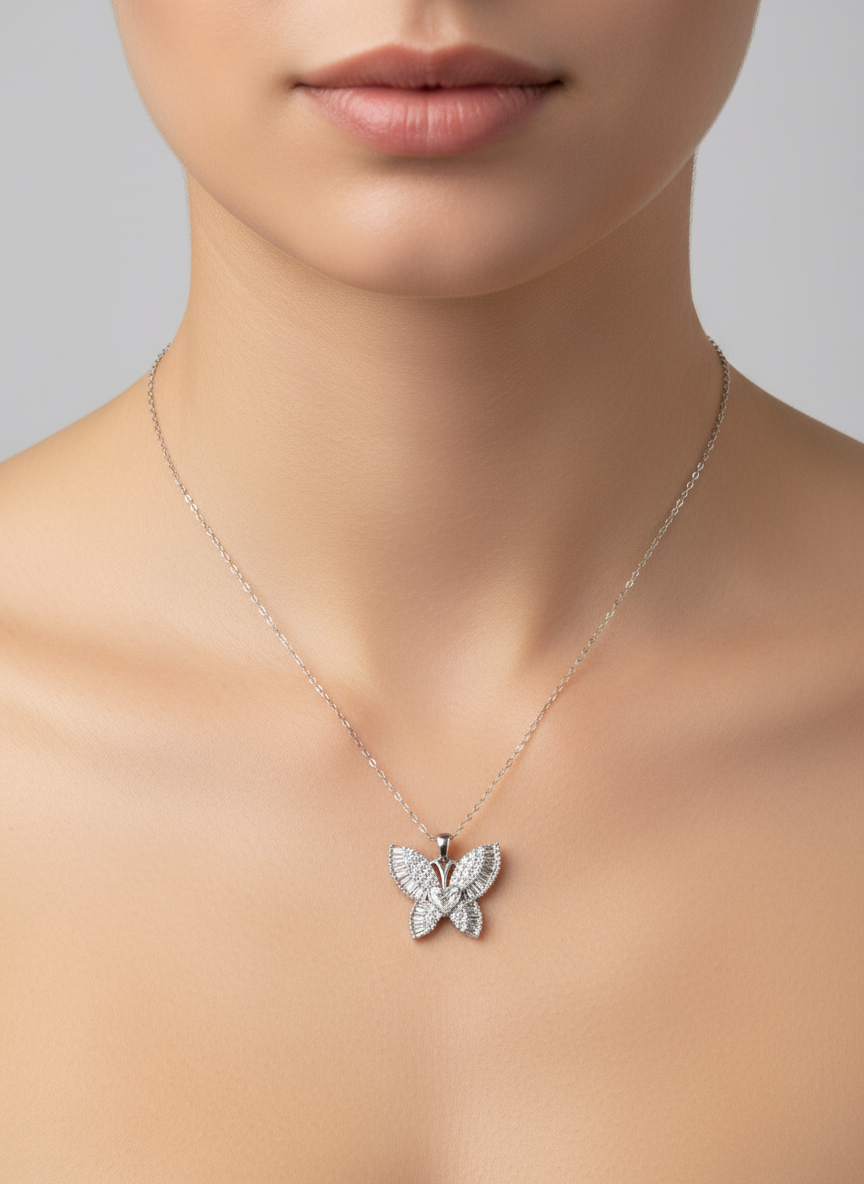 Butterfly Diamond Necklace