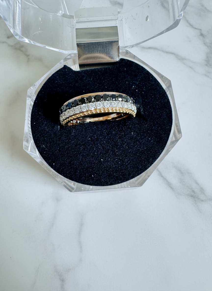 Black & White Diamond Ring