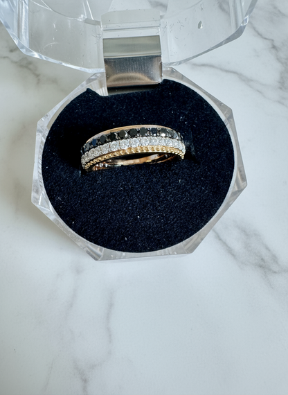 Black & White Diamond Ring