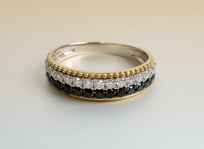 Black & White Diamond Ring