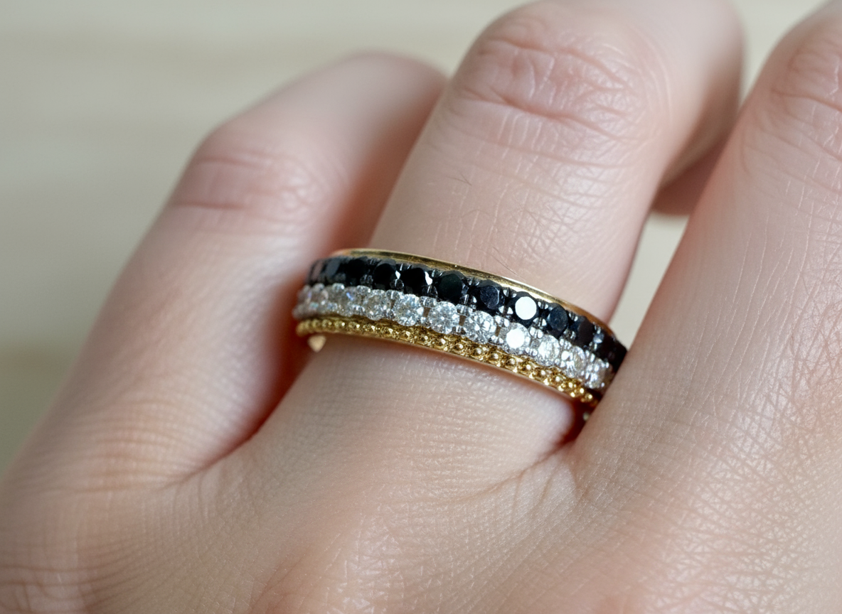 Black & White Diamond Ring