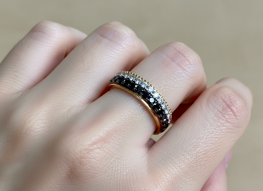 Black & White Diamond Ring