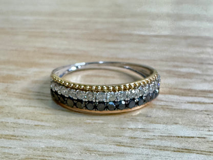 Black & White Diamond Ring