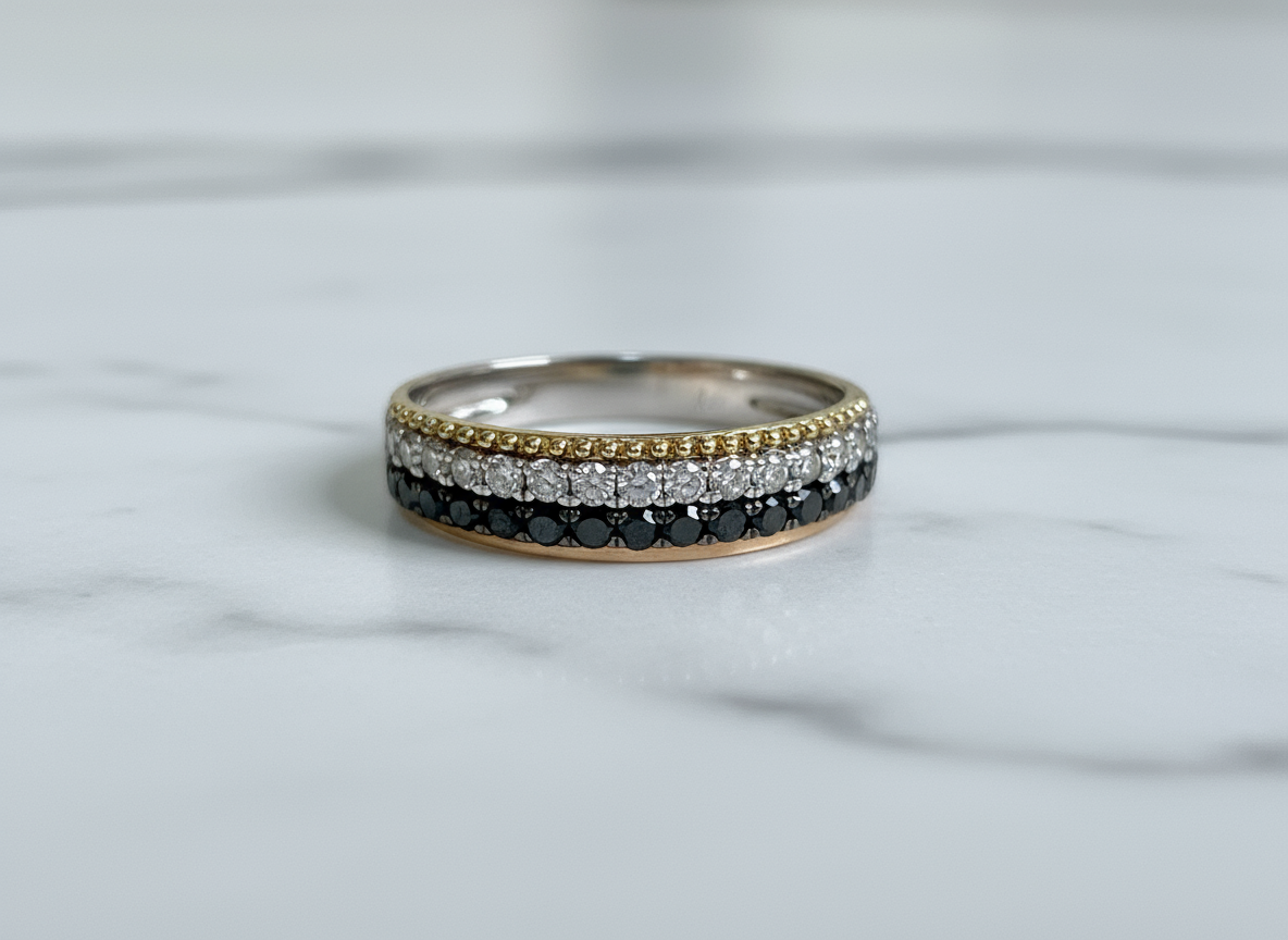 Black & White Diamond Ring