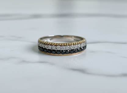 Black & White Diamond Ring