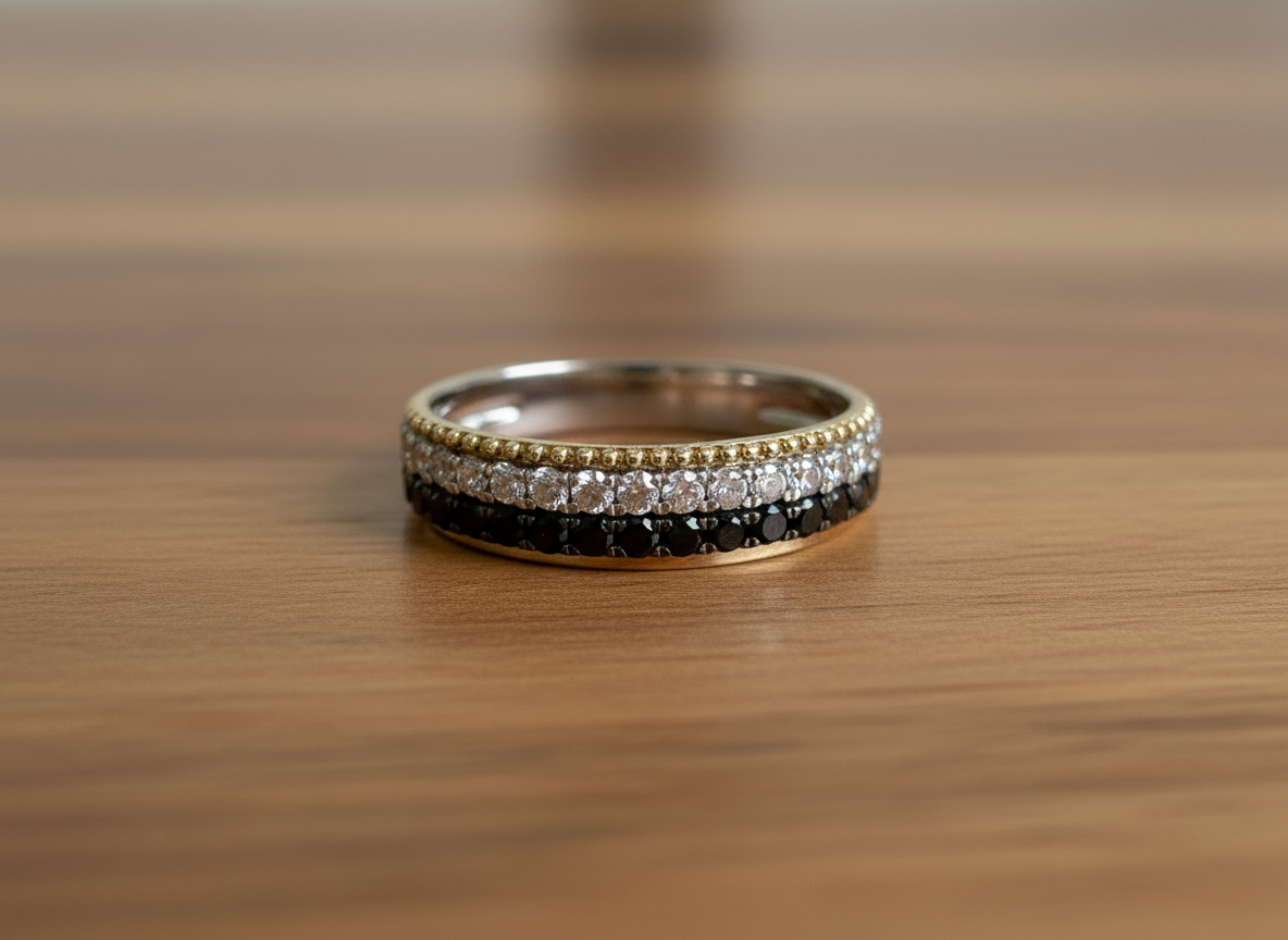 Black & White Diamond Ring