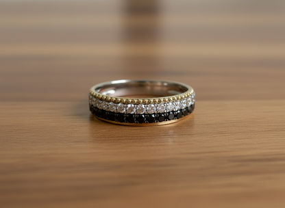Black & White Diamond Ring