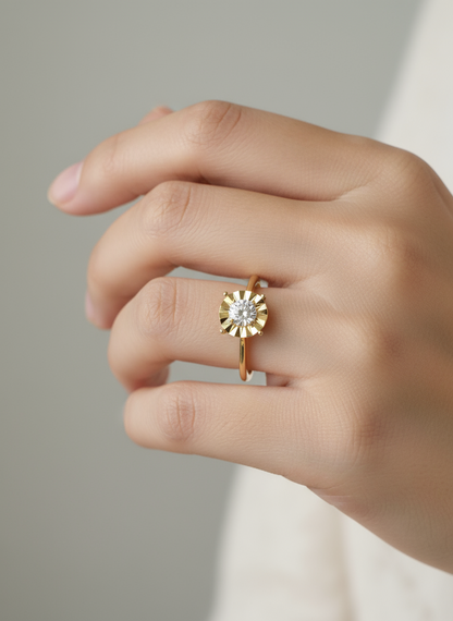 1ct Face Bridal Ring