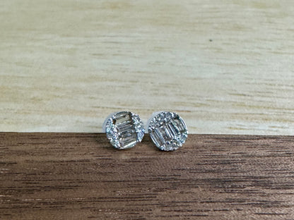 Round Illusion Earrings