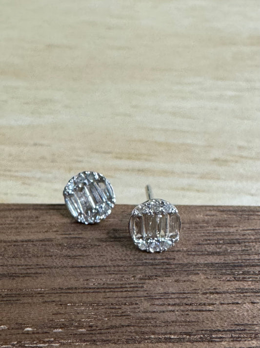 Round Illusion Earrings