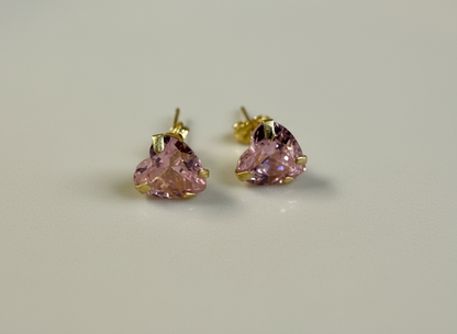 Pink Tourmaline Earrings