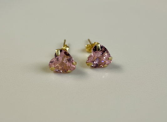 Pink Tourmaline Earrings
