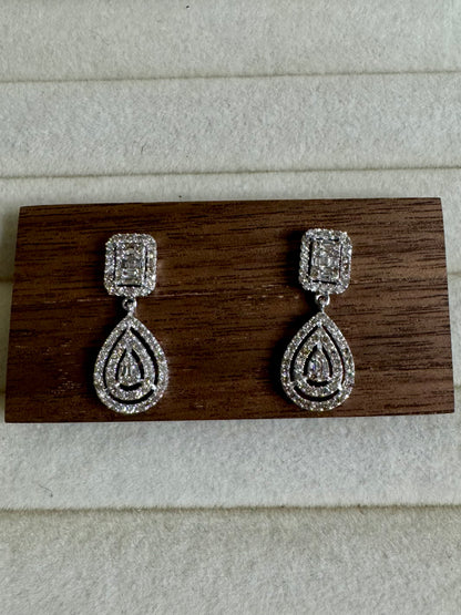 Camille Pear Stud/Drop Earrings
