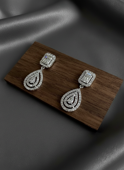 Camille Pear Stud/Drop Earrings